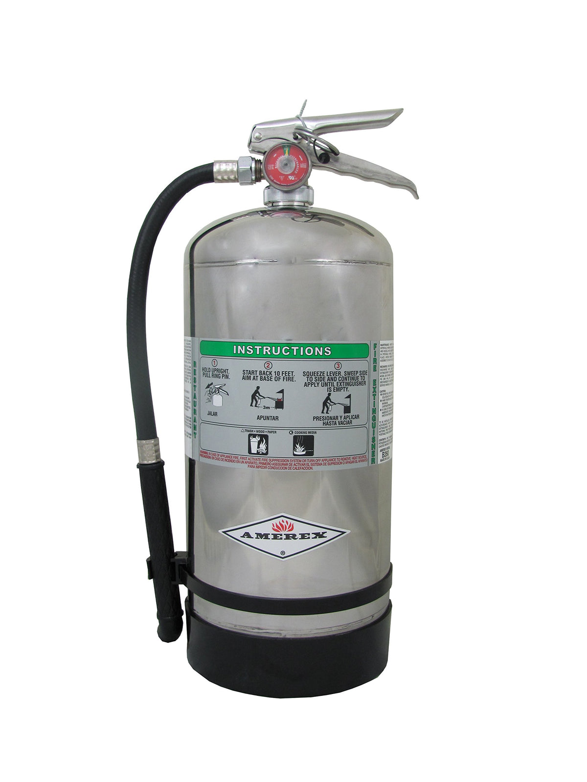 Amerex C260 kitchen wet chemical extinguisher for oil fires, cooling and controlling flames