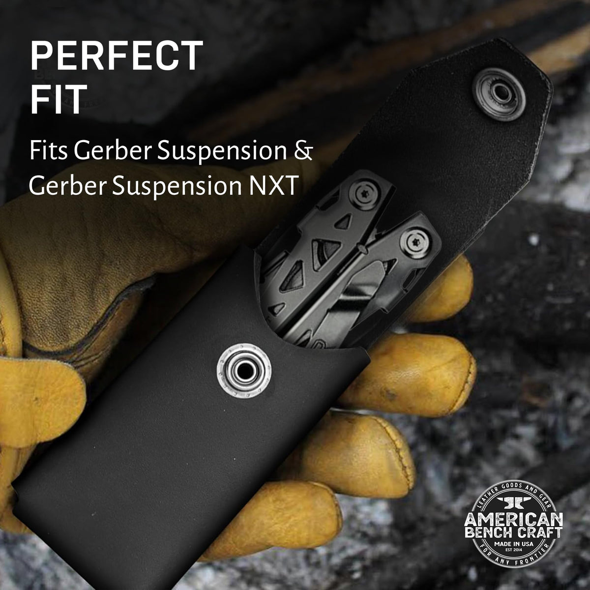 American Bench Craft Leatherman surge sheath snug fit for quick tool access
