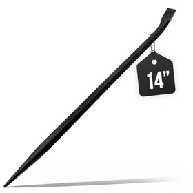 American Mutt Tools alignment pry bar with pointed tip for precise alignment tasks.