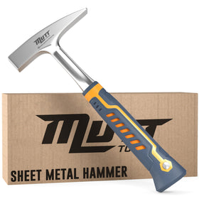 American Mutt Tools 18oz sheet metal hammer head for precise shaping.