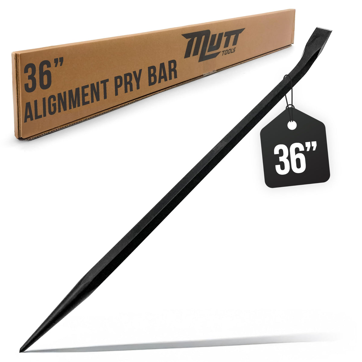 AMERICAN MUTT TOOLS 36-inch alignment pry bar shown for precise line-up tasks with durability