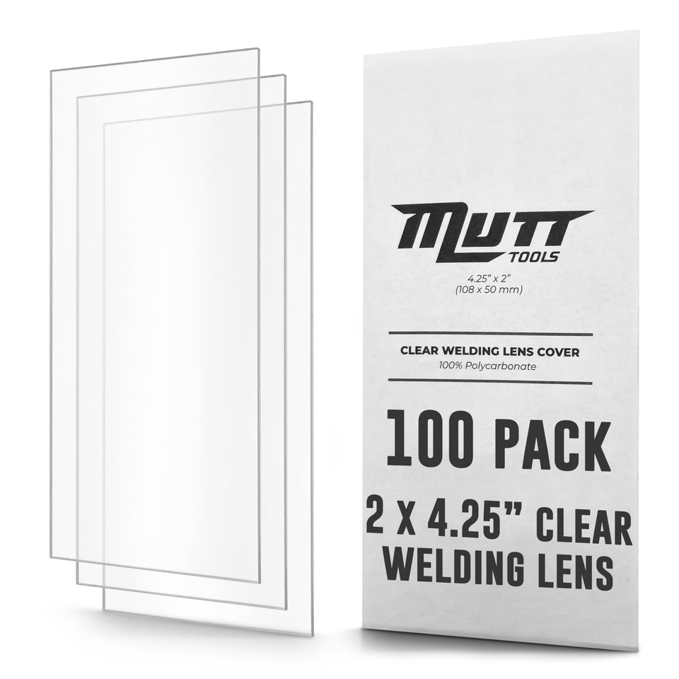 AMERICAN MUTT TOOLS clear welding lens 2x4-25 pack for crisp, accurate weld visibility
