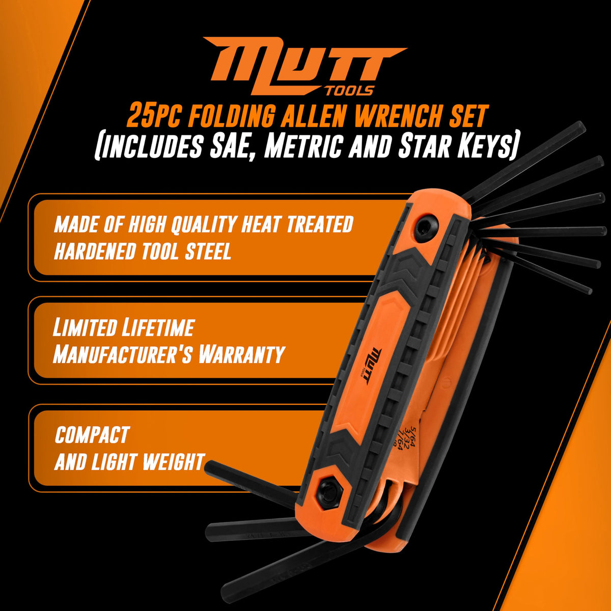 AMERICAN MUTT TOOLS color-coded holders enable quick size identification