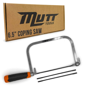American Mutt Tools coping saw frame supports precise cuts in wood projects