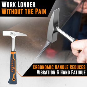 American Mutt Tools cross peen end for riveting and seam work.
