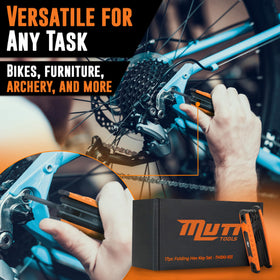 American Mutt Tools ergonomic grips reduce hand fatigue during use.