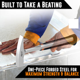 American Mutt Tools flat face for general hammering and forming.