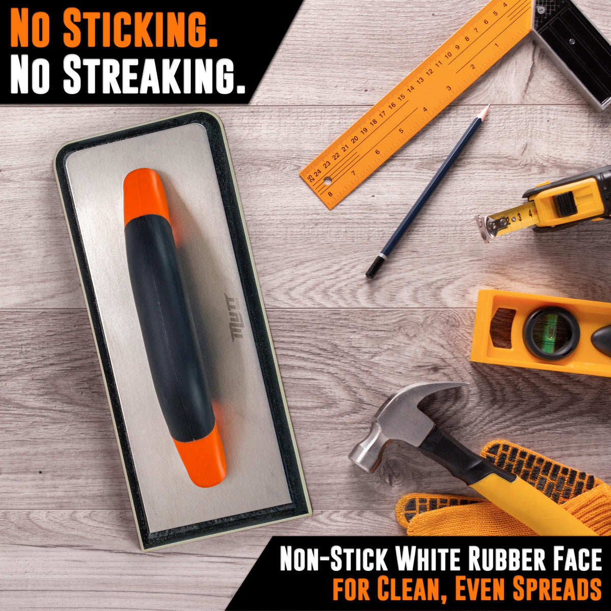 AMERICAN MUTT TOOLS grout float featuring a durable black EVA body for lasting performance.