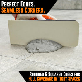 AMERICAN MUTT TOOLS grout float with non-stick face prevents residue buildup during use.