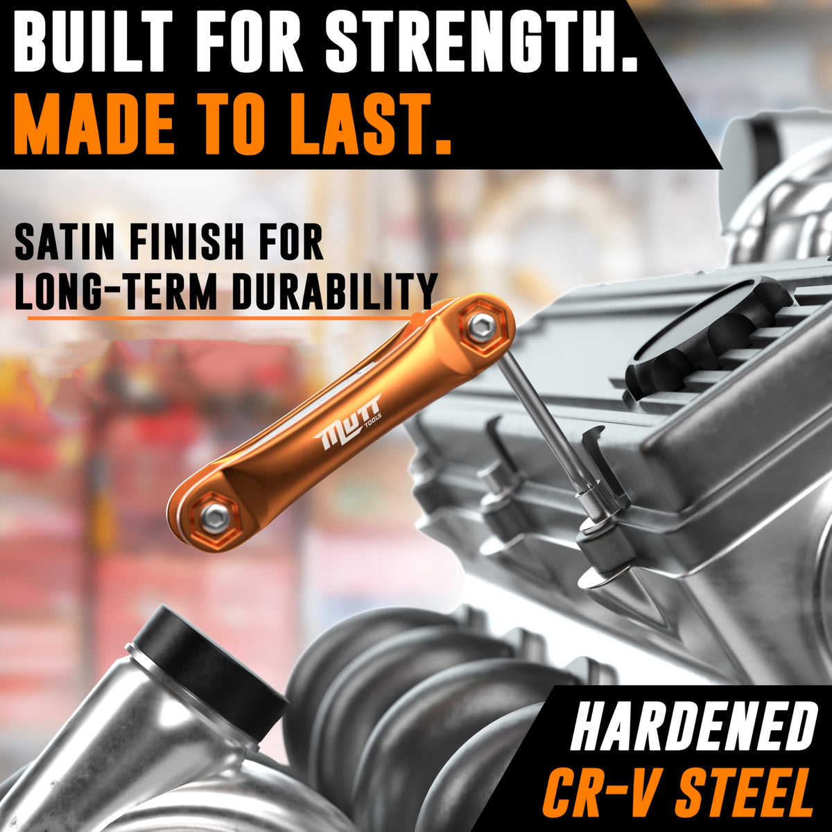 AMERICAN MUTT TOOLS heat-treated steel construction ensures lasting durability