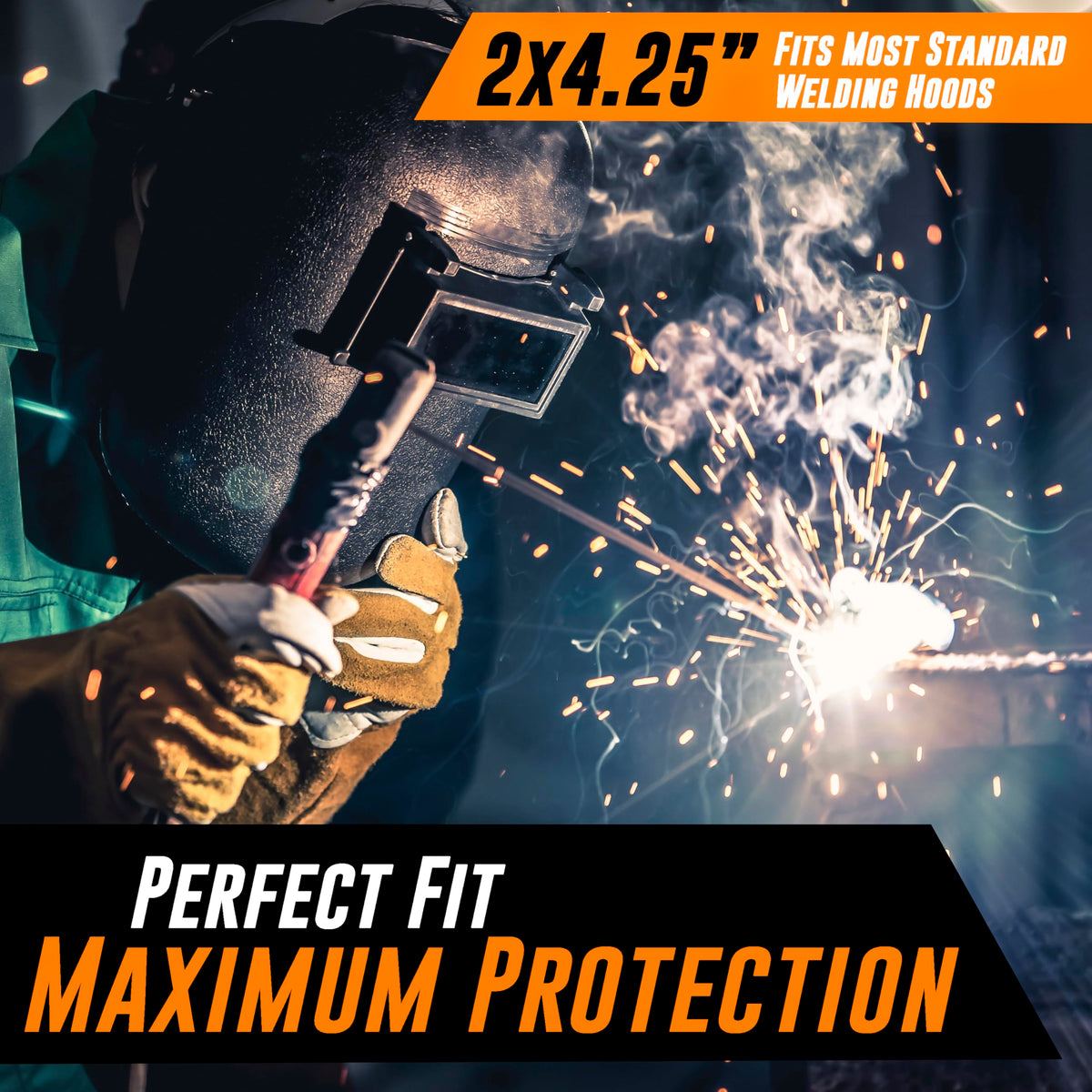 AMERICAN MUTT TOOLS clear welding lens maintaining hood protection and life