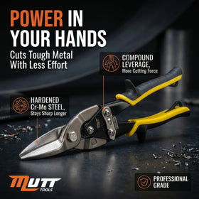 AMERICAN MUTT TOOLS Mutt Tools serrated-edge for secure grip during cuts.