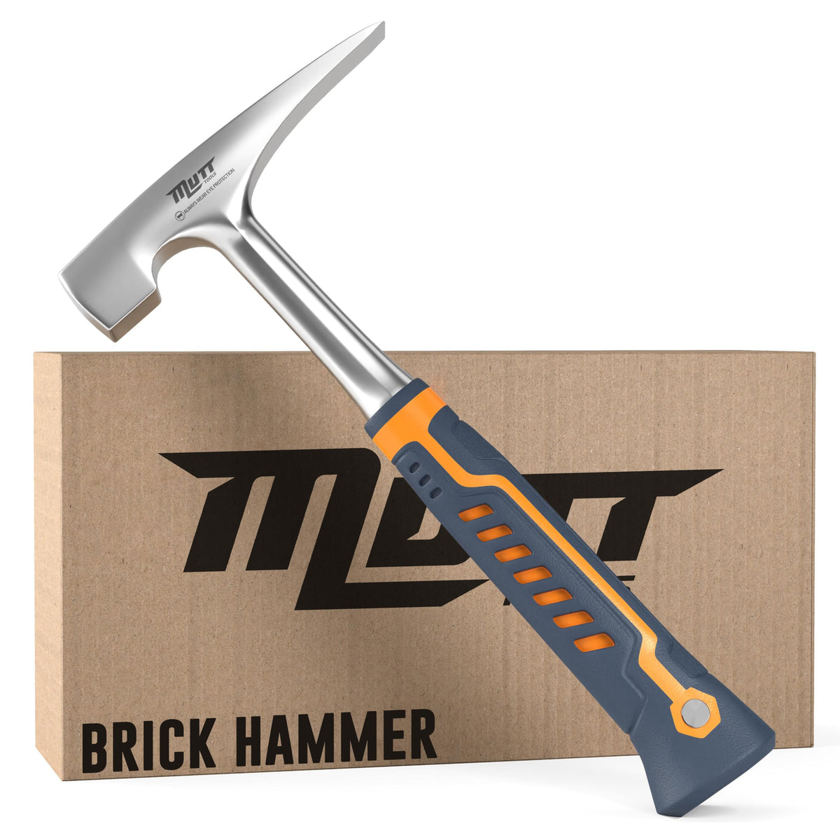 AMERICAN MUTT TOOLS professional brick hammer 20oz head delivering precise masonry strikes.