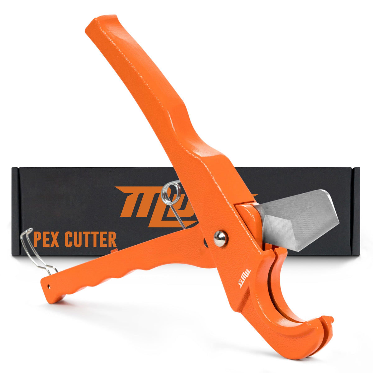 American Mutt Tools professional PEX cutter blade close-up for precise cuts.