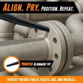 AMERICAN MUTT TOOLS professional-pry-bar set designed for line-up and heavy duty use