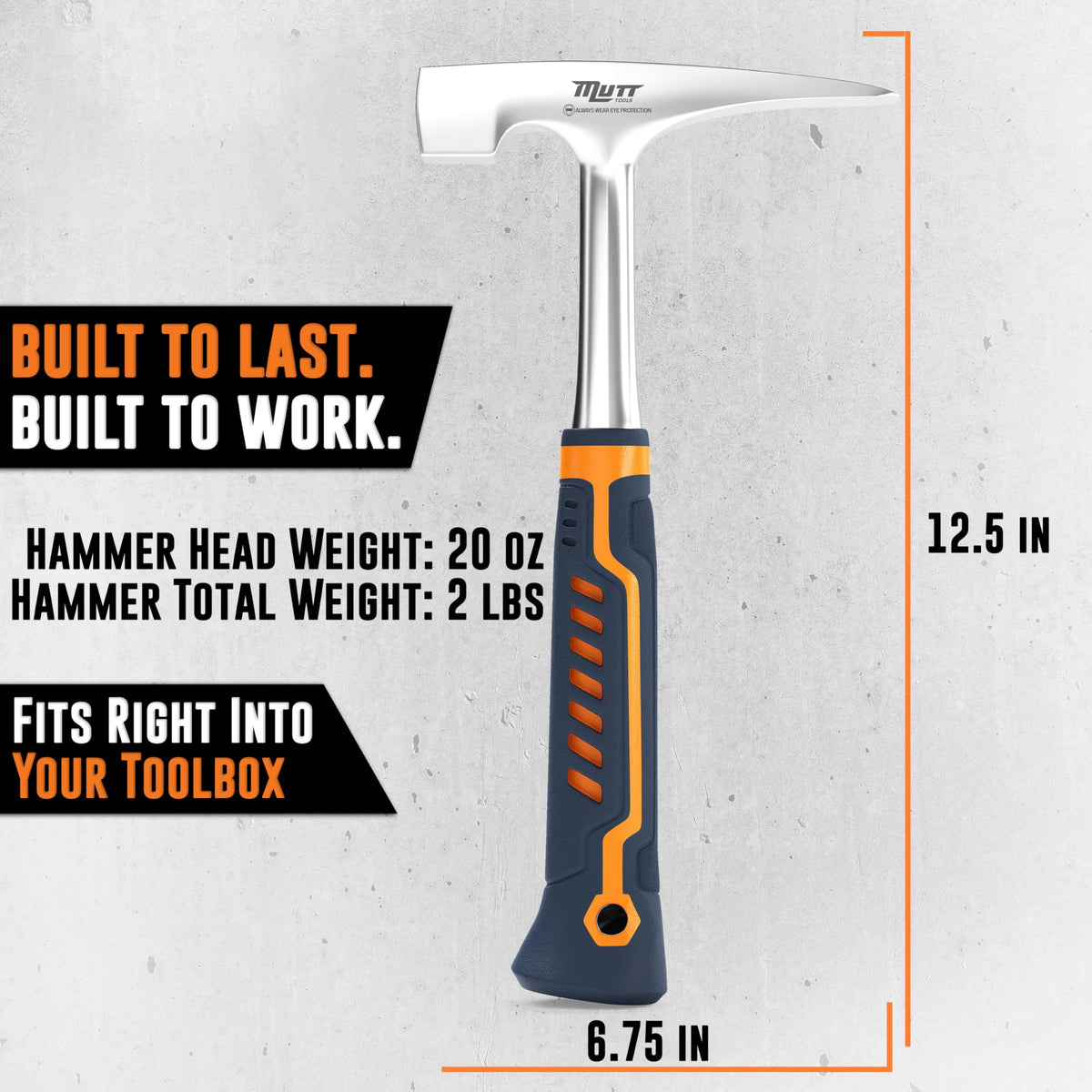 AMERICAN MUTT TOOLS protective-carrying-case keeps tools organized.