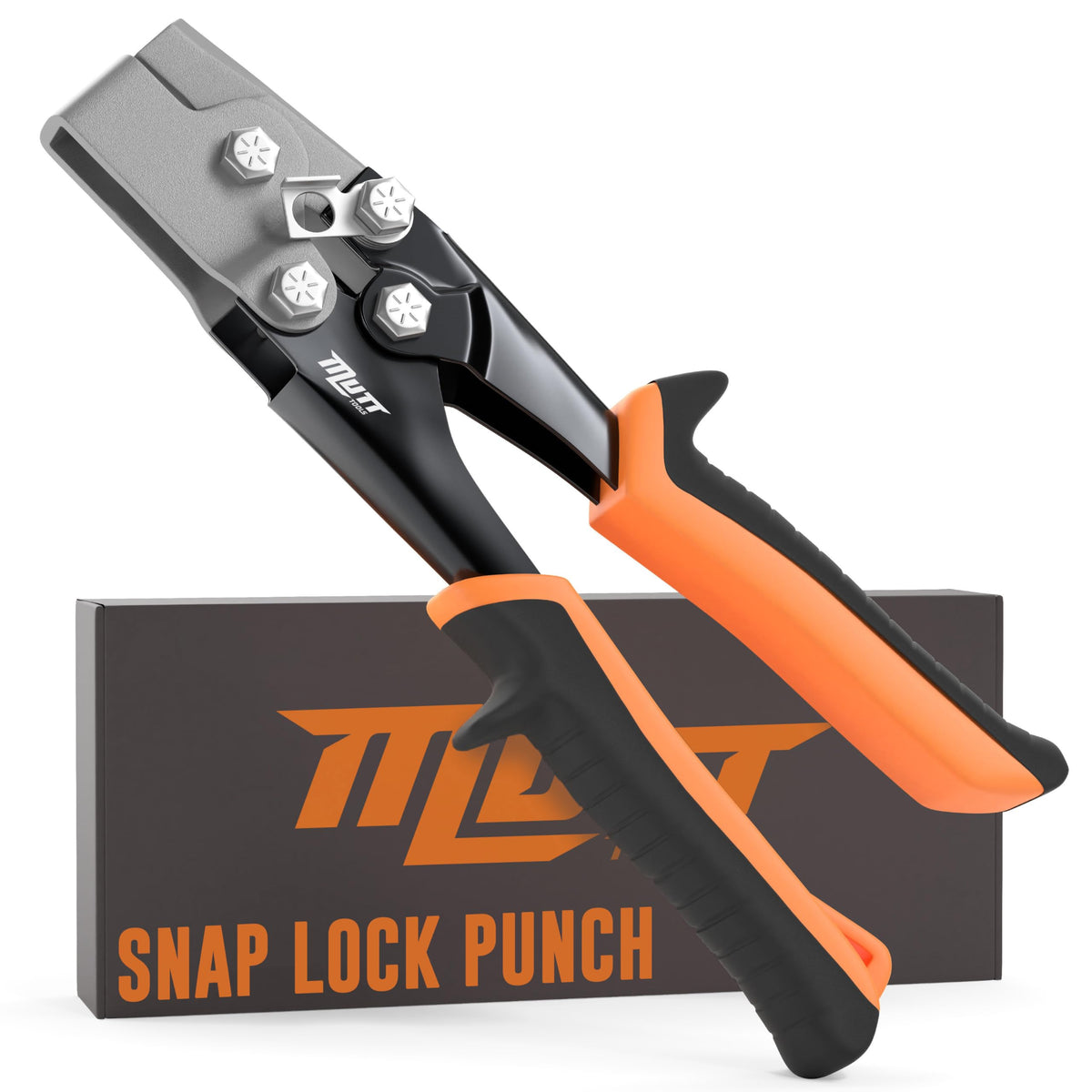AMERICAN MUTT TOOLS snap lock punch close-up shows 3/8-inch throat depth for precise indents.