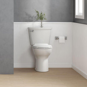 American Standard 5503A00B.020 elongated seat close-up, smooth glossy surface cleans easily.
