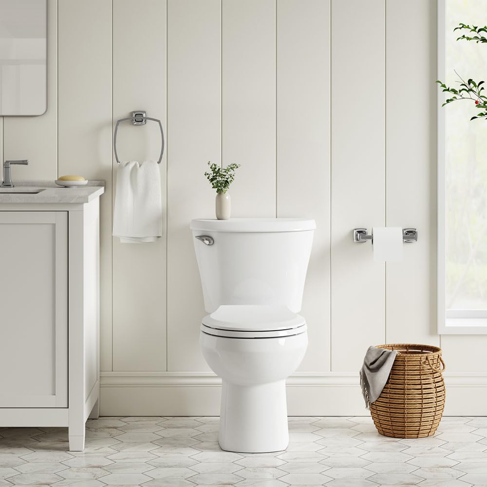American Standard seat includes bottom-mount hardware for quick installation.