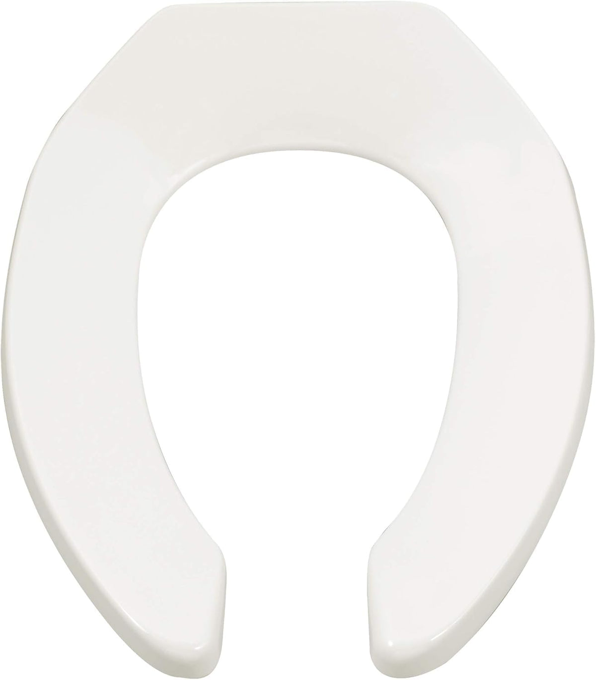 American Standard 5901100.020 open-front seat with stainless hinges for high-traffic restrooms