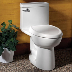 American Standard Cadet 3 toilet tank cover side view in white, durable vitreous china for daily use