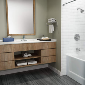 Ceramic disc valve on Colony Pro faucet ensures long-lasting, drip-free performance