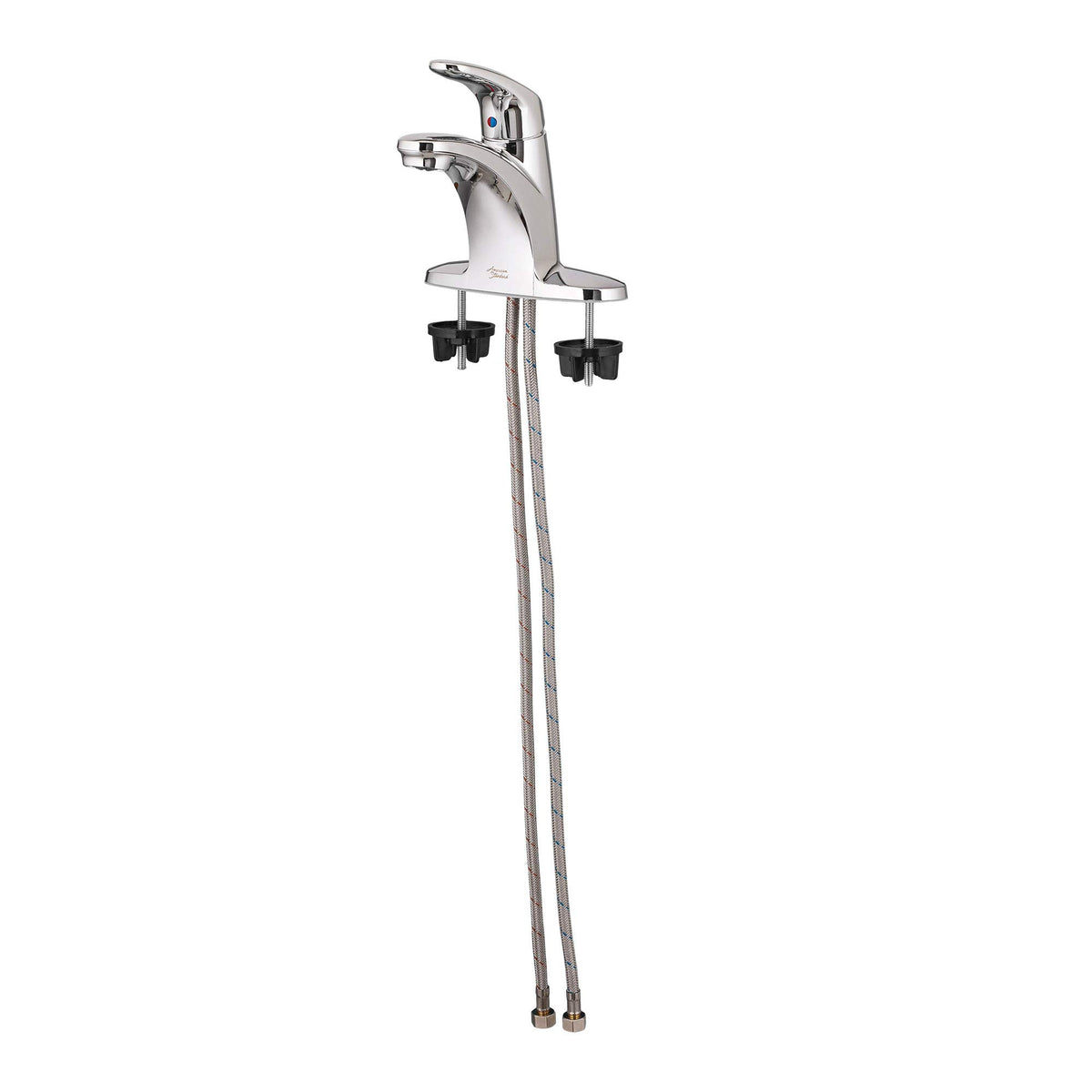Colony Pro faucet package contents with indicators and plug button