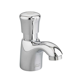 American Standard pillar tap with extended spout for efficient, controlled water flow.