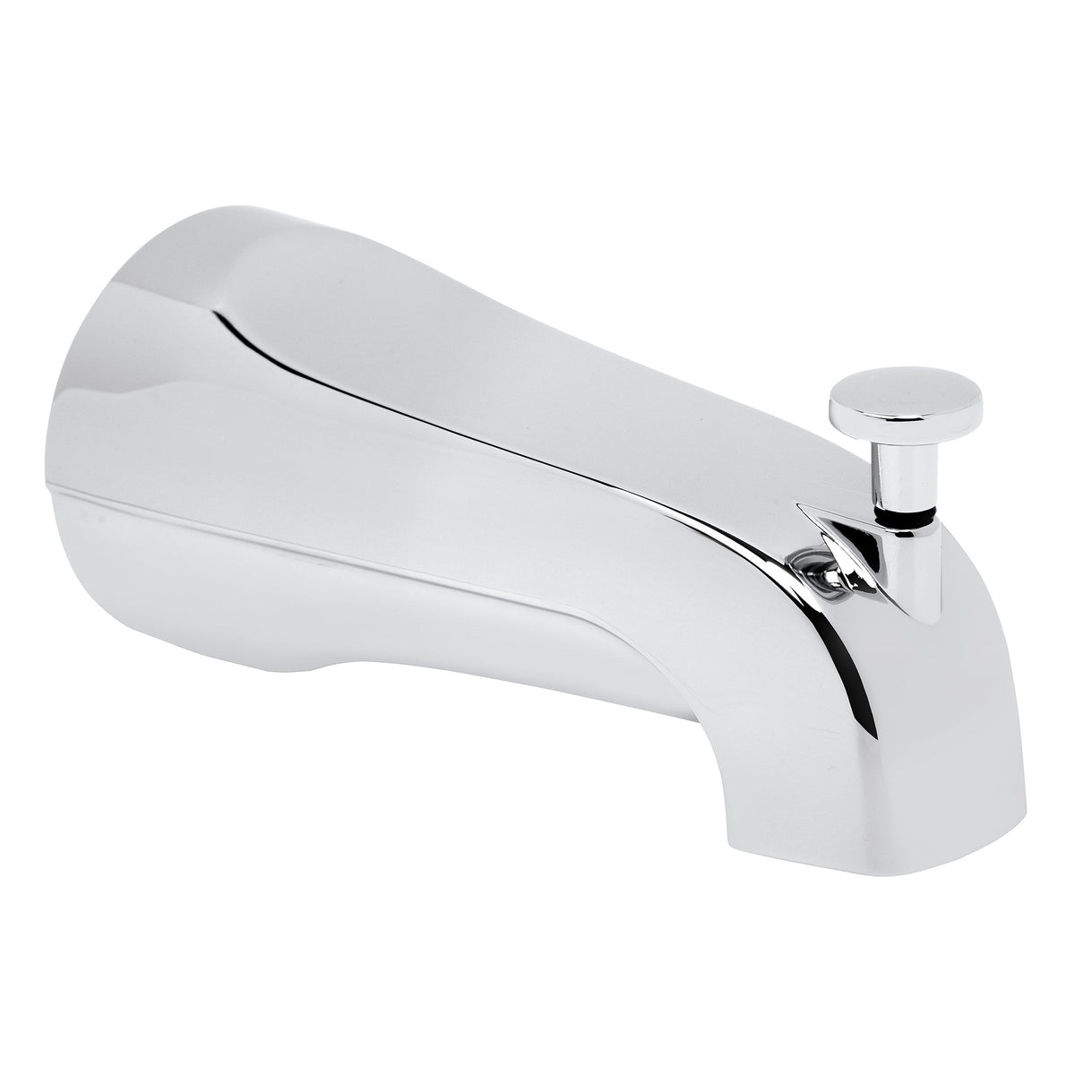 American Standard slip-on diverter tub spout in polished chrome for simple bath/shower setup.