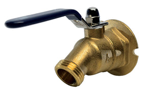 American Valve M74QT hose-end outlet ready for standard 3/4-inch hoses.