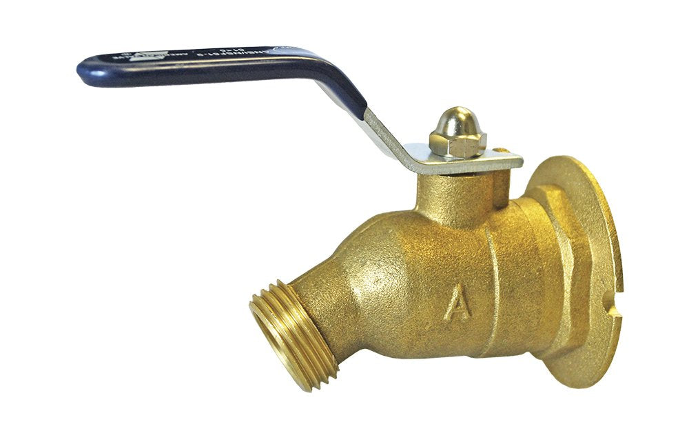 American Valve M74QT sillcock with FIP offers smooth quarter-turn operation for outdoor water connections.