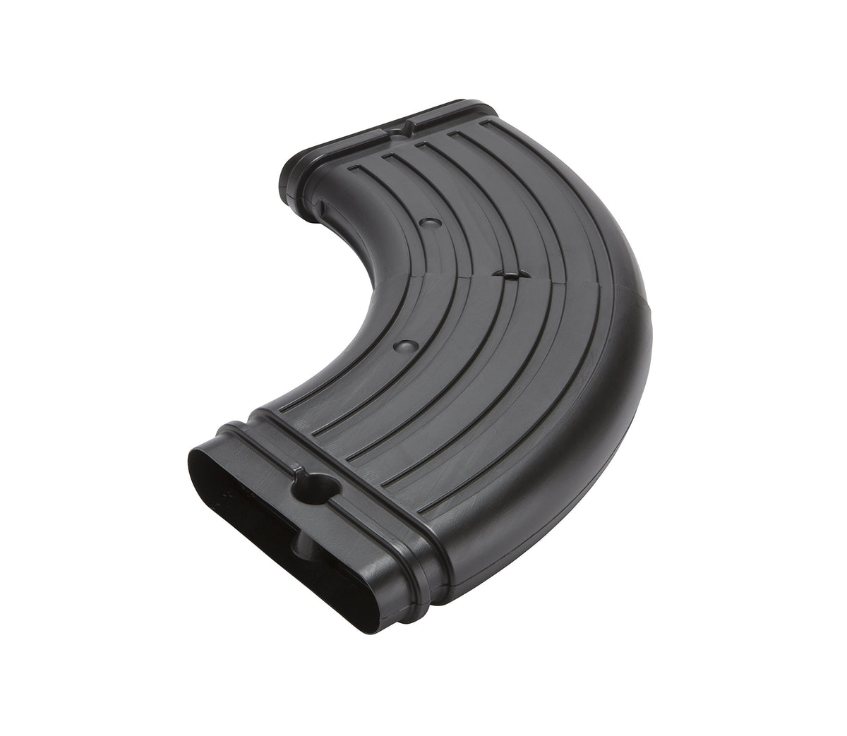 Amerimax StealthFlow 4631 adjustable elbow showing 45–90 degree angle for water routing.