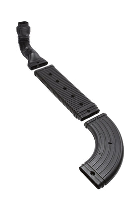 Amerimax StealthFlow 4631 hidden under landscape mulch for an unobtrusive look.