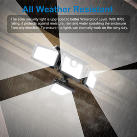 AmeriTop energy-efficient solar panel powers nighttime brightness.