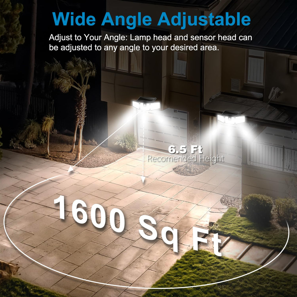 AmeriTop 270-degree illumination covers wide areas with minimal adjustments.