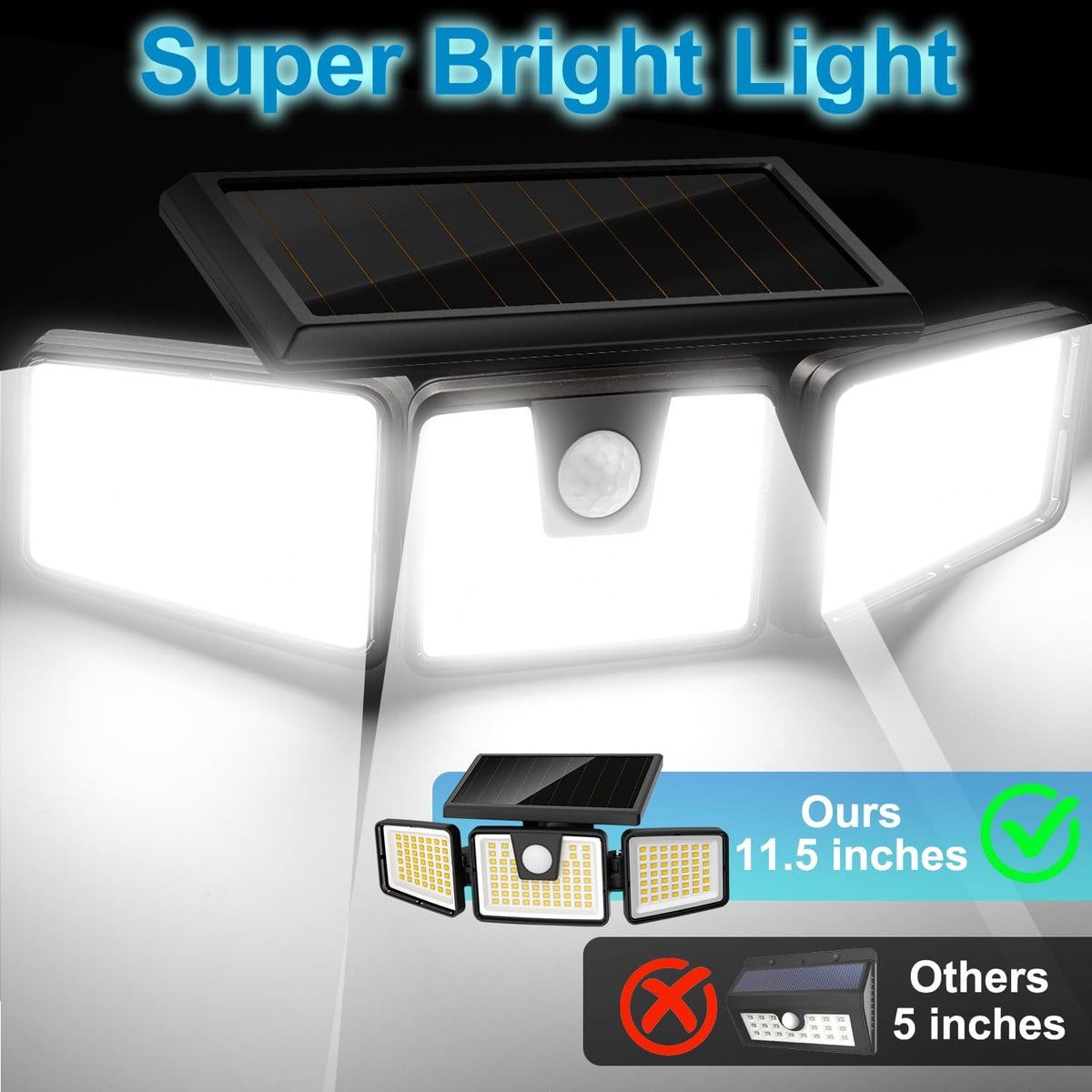 AmeriTop motion sensor detects activity up to 26 feet for security.