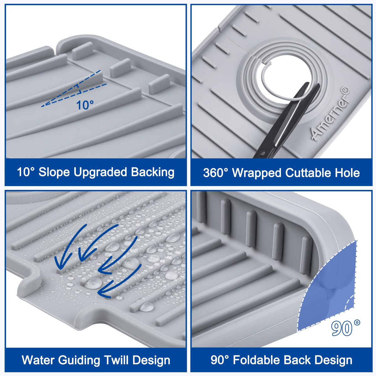 Amerner durable food-grade silicone material for long-lasting use and easy cleaning