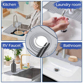 Amerner silicone mat in kitchen and bath for versatile usage
