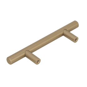 Amerock warm finish reflects light in close-up angle view