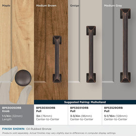 Amerock Edona hardware kit enables easy installation with mounting screws.
