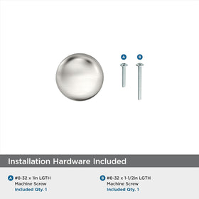 Amerock Edona satin nickel mounting hardware included for easy install
