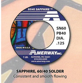 Amerway Sapphire solder wire closeup melt showing consistent flow