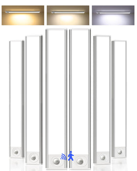 AMETHEUS 16-inch under-cabinet lighting with motion sensor for hands-free illumination.
