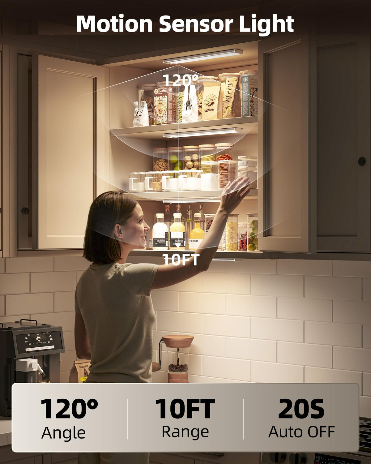 AMETHEUS dual remote control lets you adjust brightness and color temperatures remotely.