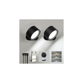 AMETHEUS LED wall light rechargeable for cordless convenience and long runtime