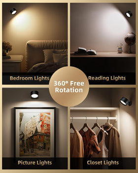 AMETHEUS wall light with three temperatures supports reading and relaxing.