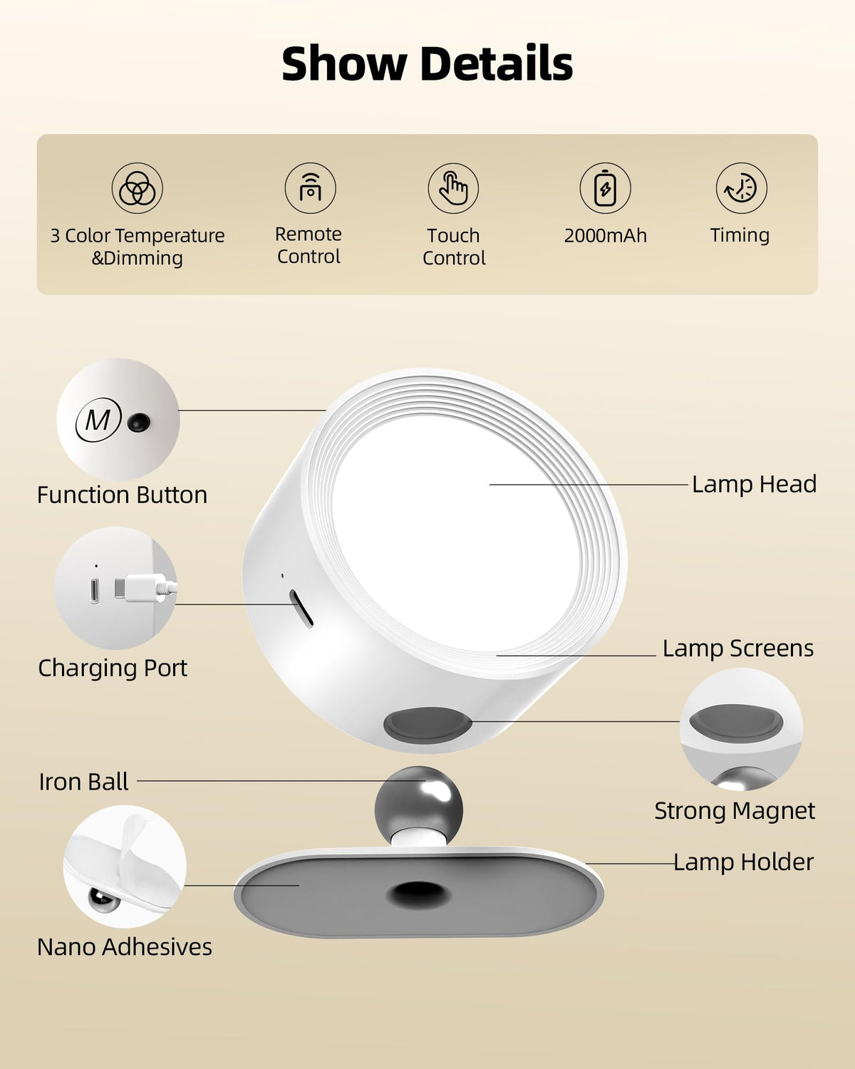 AMETHEUS versatile wall light for wardrobes, TV walls, and hallways.