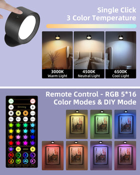 AMETHEUS wall light with touch control for quick brightness tweaks