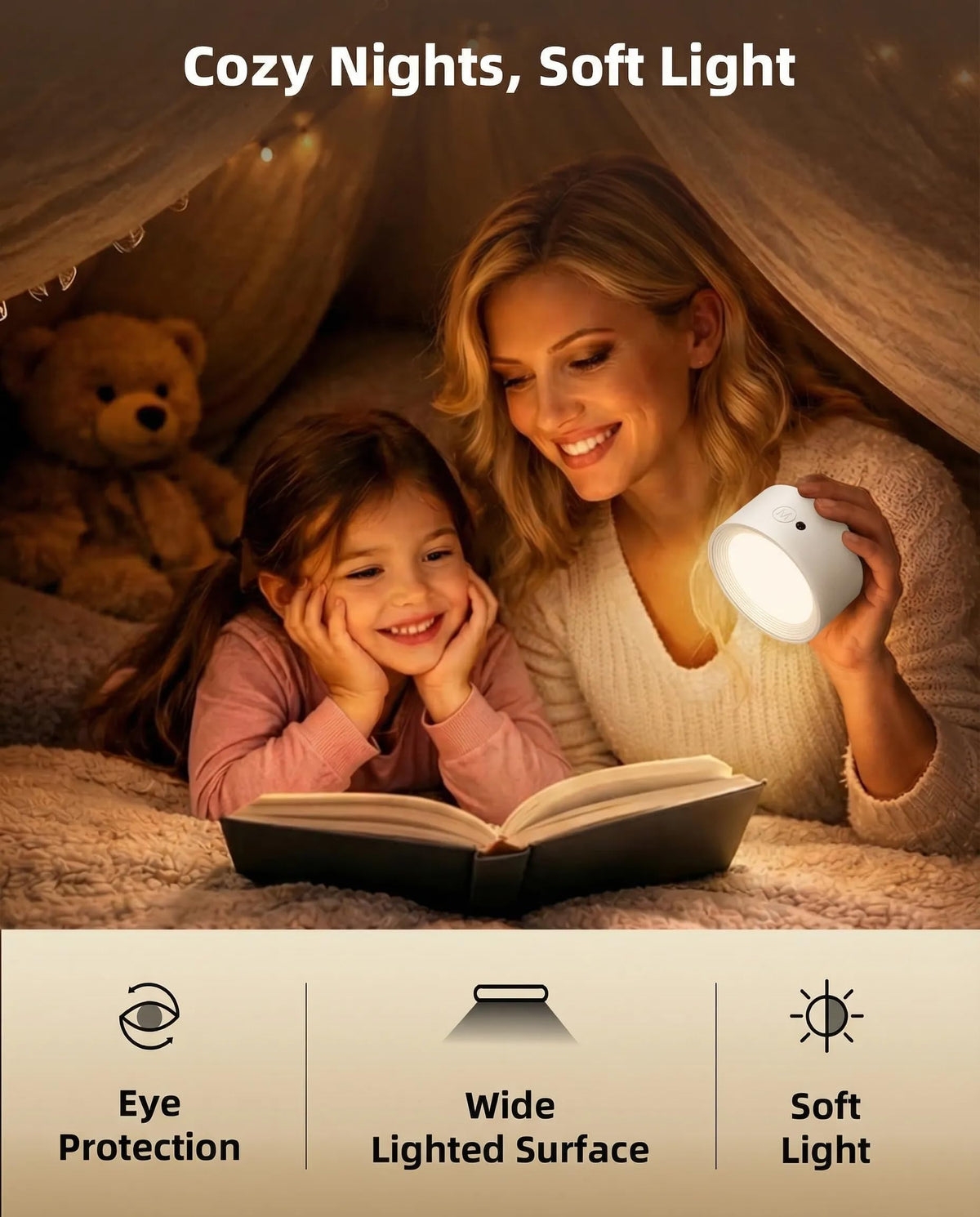 AMETHEUS wall light with touch control for quick, hands-free brightness adjustments.