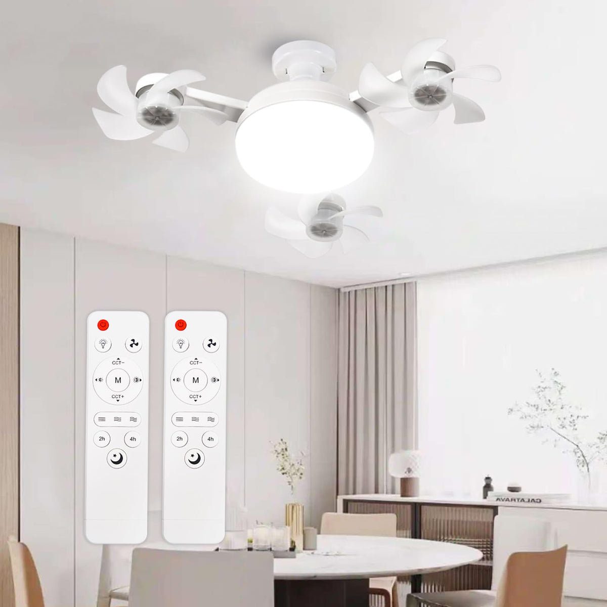 amgolibi socket fan light remote: compact ceiling fan lighting for bedrooms